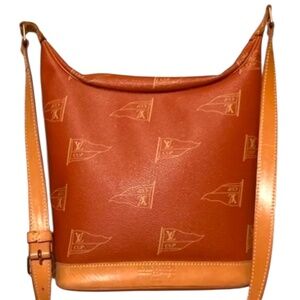 Louis Vuitton Le Touquet vintage Red Canvas bag limited edition retired rare